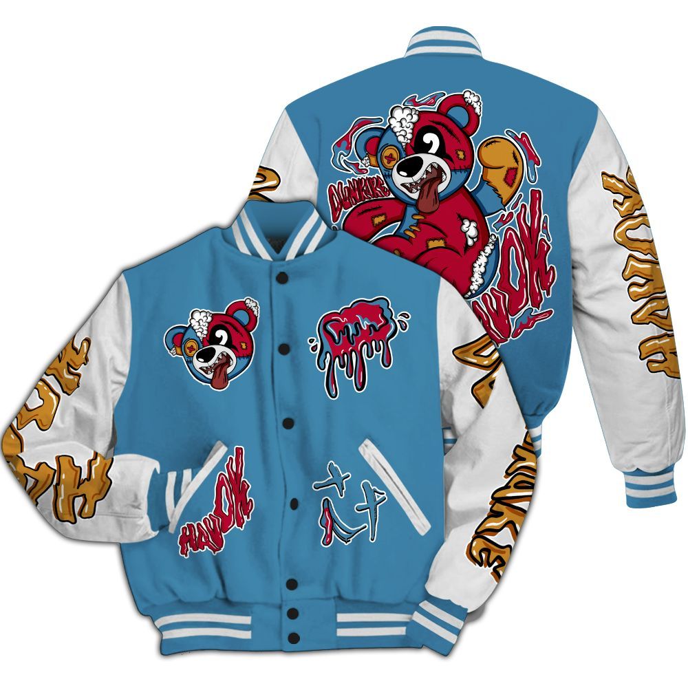 Varsity Jacket To Match GS Messy Room 4s - Havok Bear All Over Print