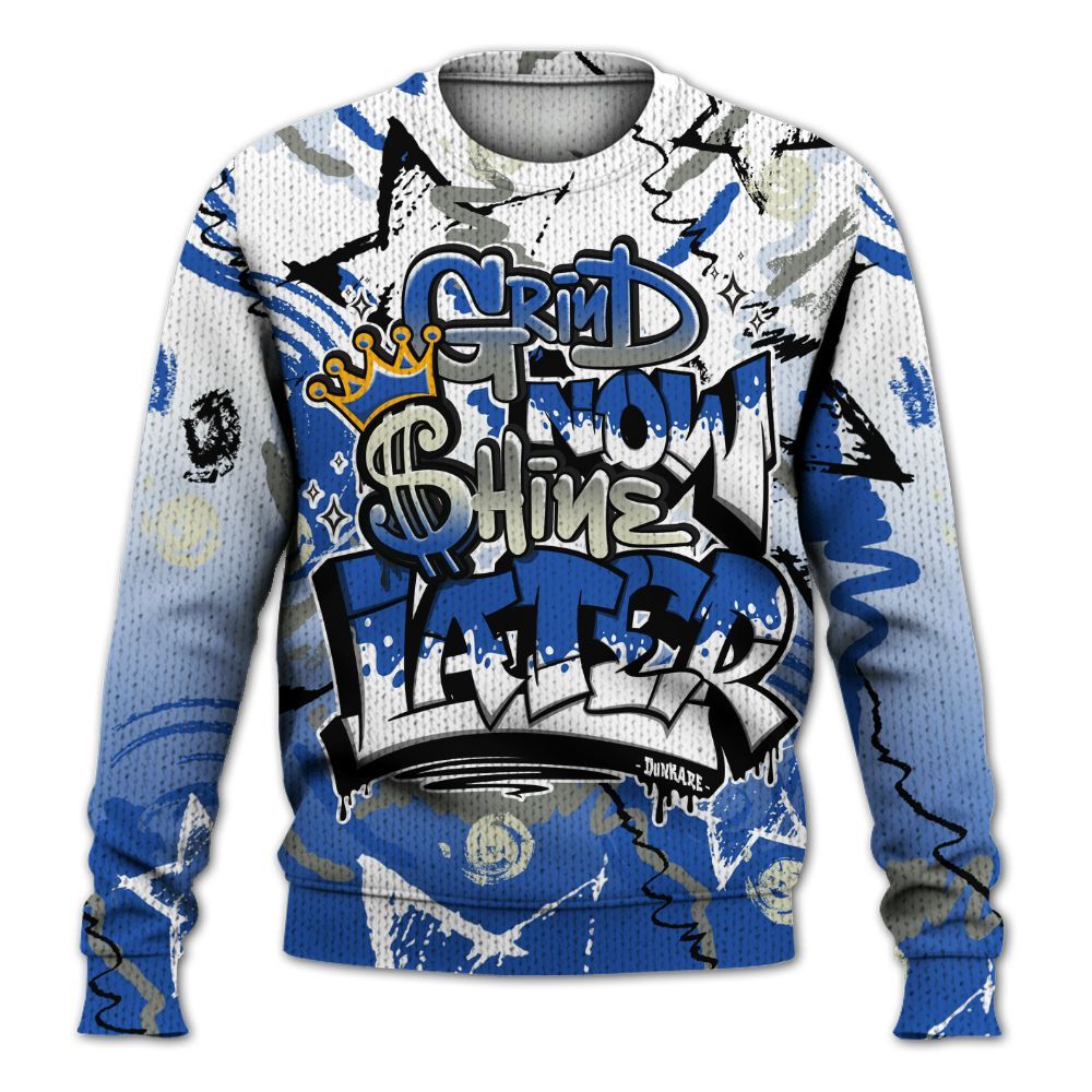 Knitted Sweater To Match Lucky Shorts 3s - Grind Shine Later Drip