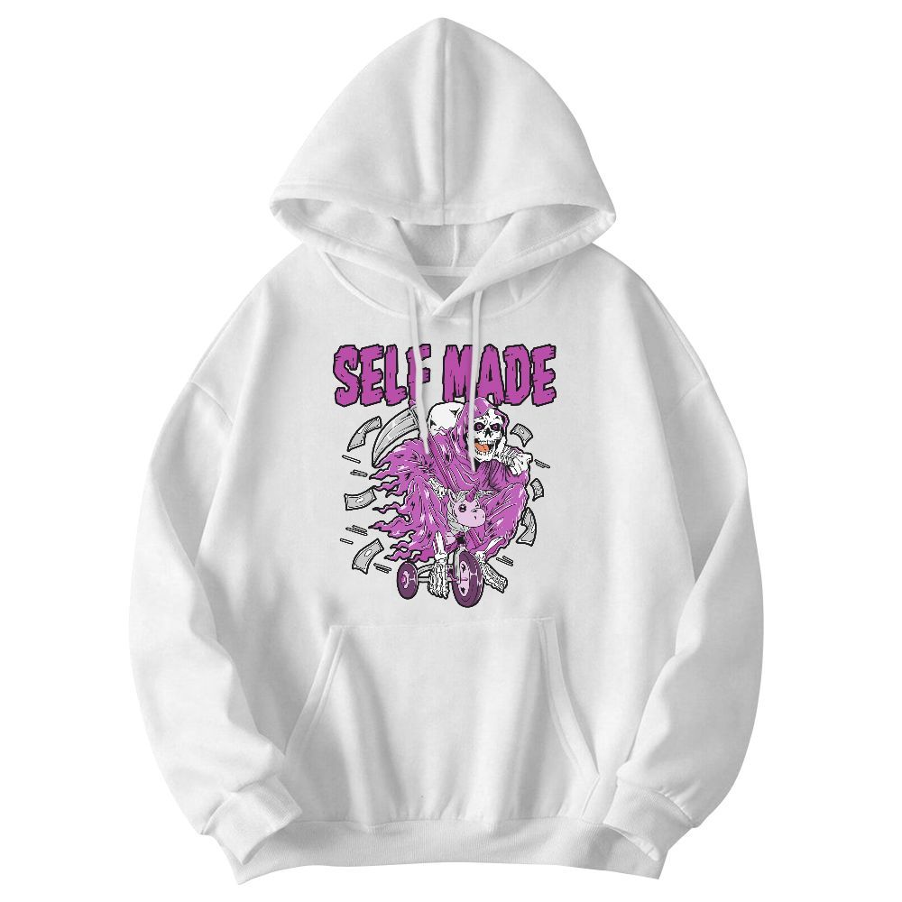 Sweatshirt To Match Hyper Violet 4s - Self Make Skeleton Graphic