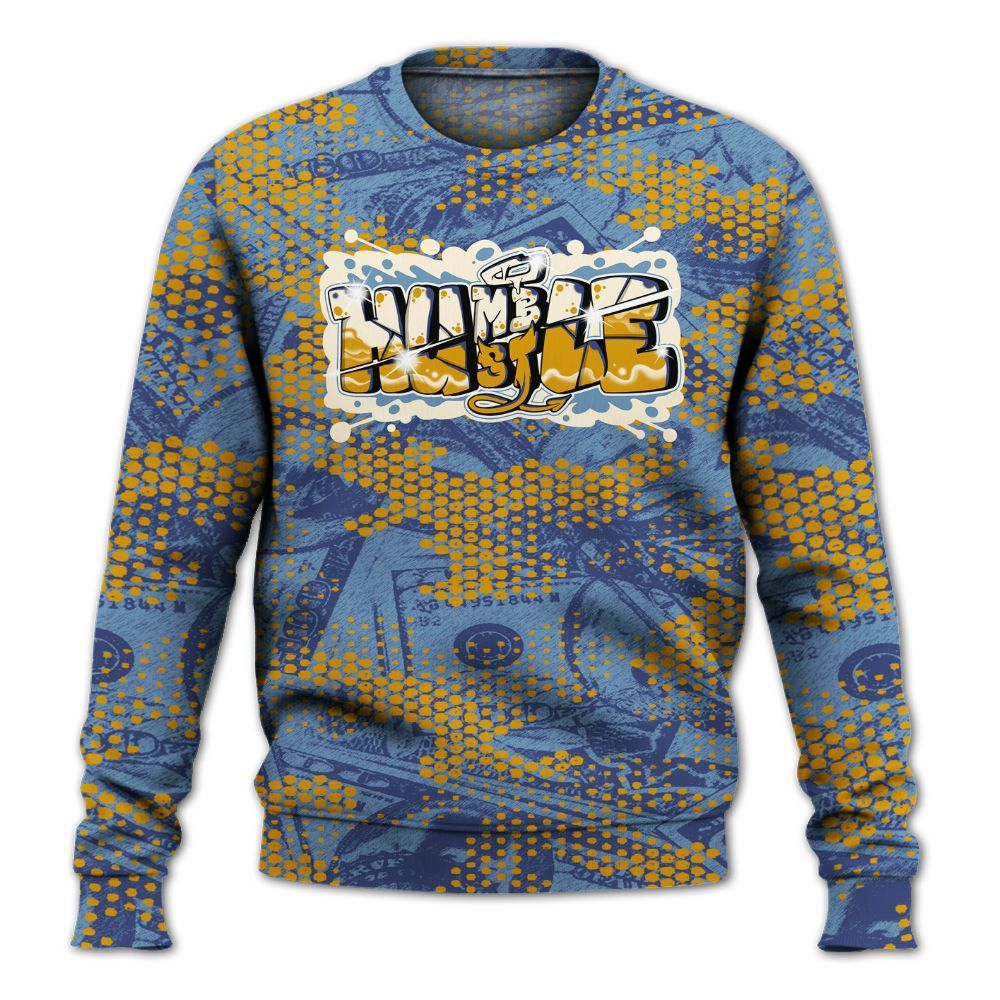 Sweatshirt To Match High OG First In Flight 1s - Humbled Hustles Graphic Banknotes All Over Print
