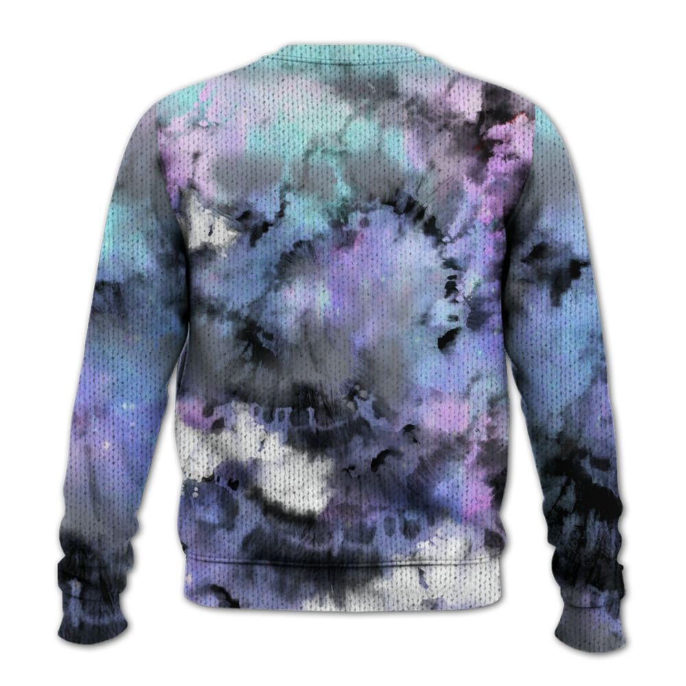 Knitted Sweater To Match Zen Master 4s - SNEAKER Girl Money Drip Tie Dye