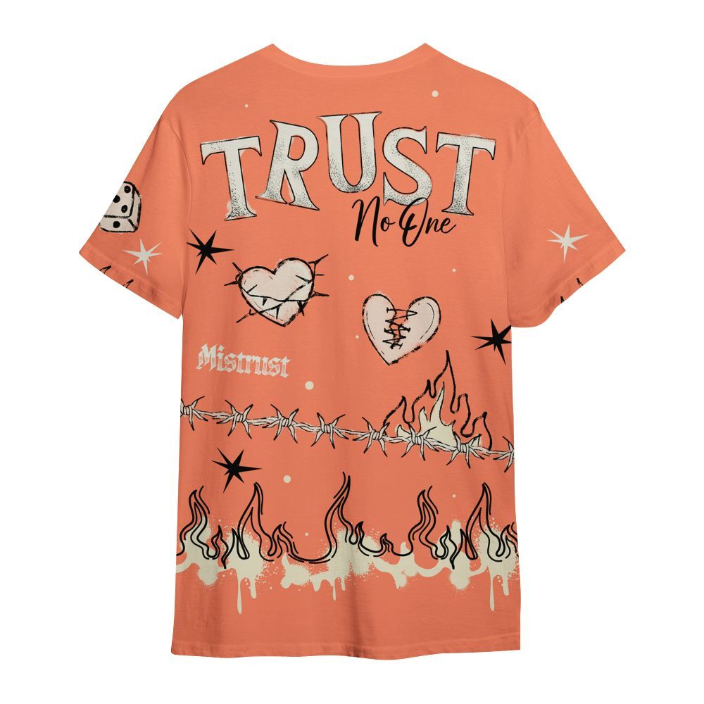 Shirt To Match DJ Khaled Crimson Bliss 5s - Trust No One Snake-Bite Doodle Crayon All Over Print