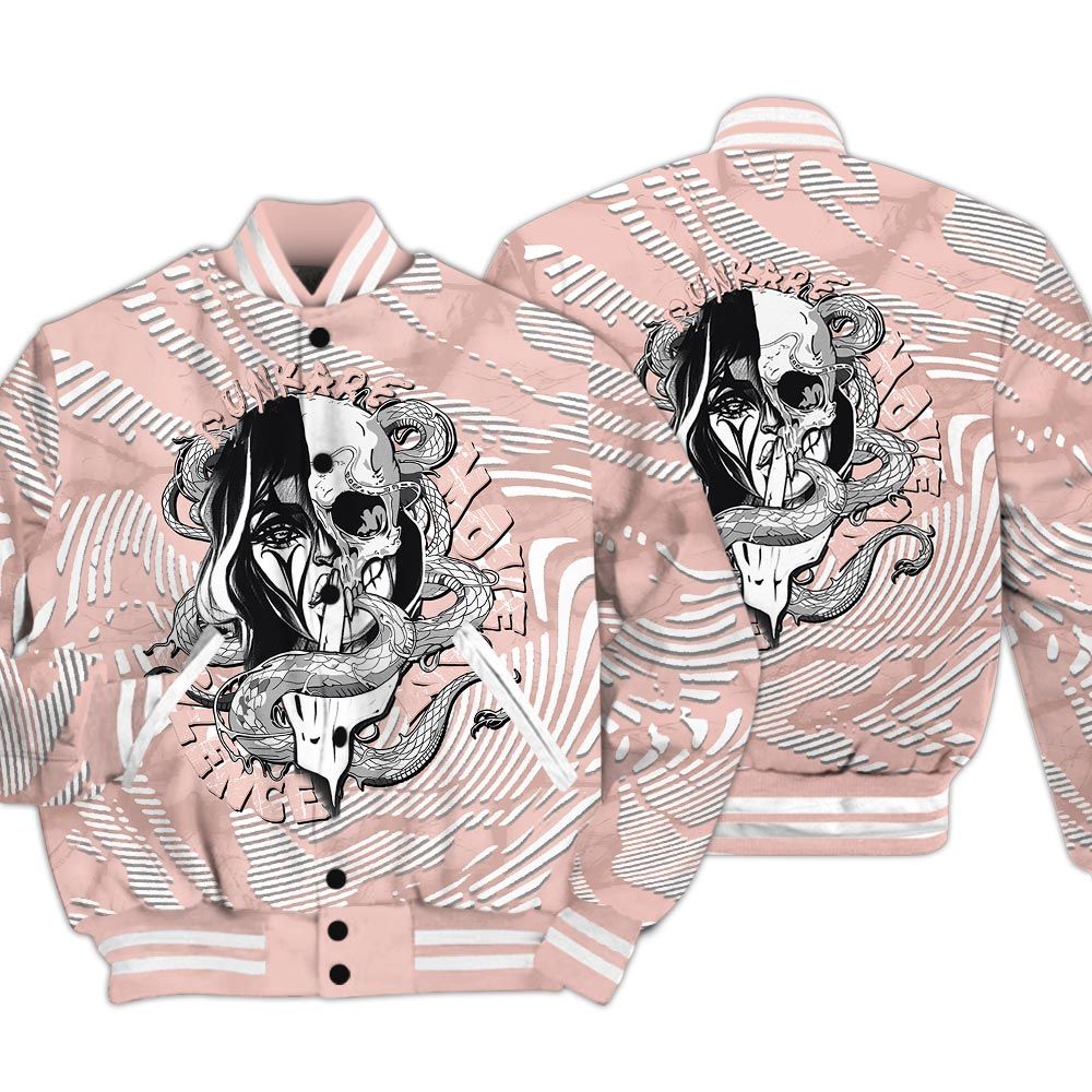 Varsity Jacket To Match Low Legend Pink 11s - Move In Silence Fume Varsity Jacket Unisex