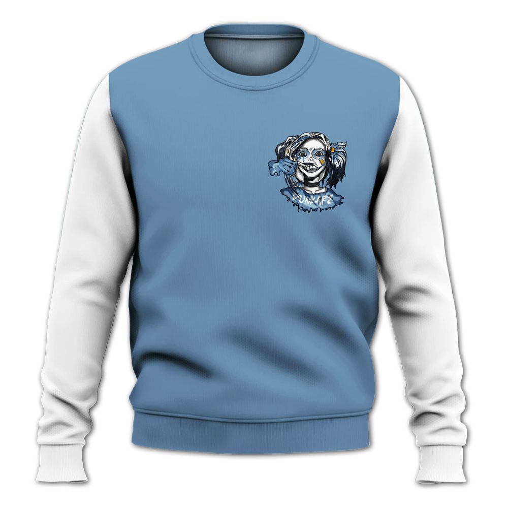 Sweatshirt To Match High OG First In Flight 1s - Custom Name Bad Girl HAHA All Over Print