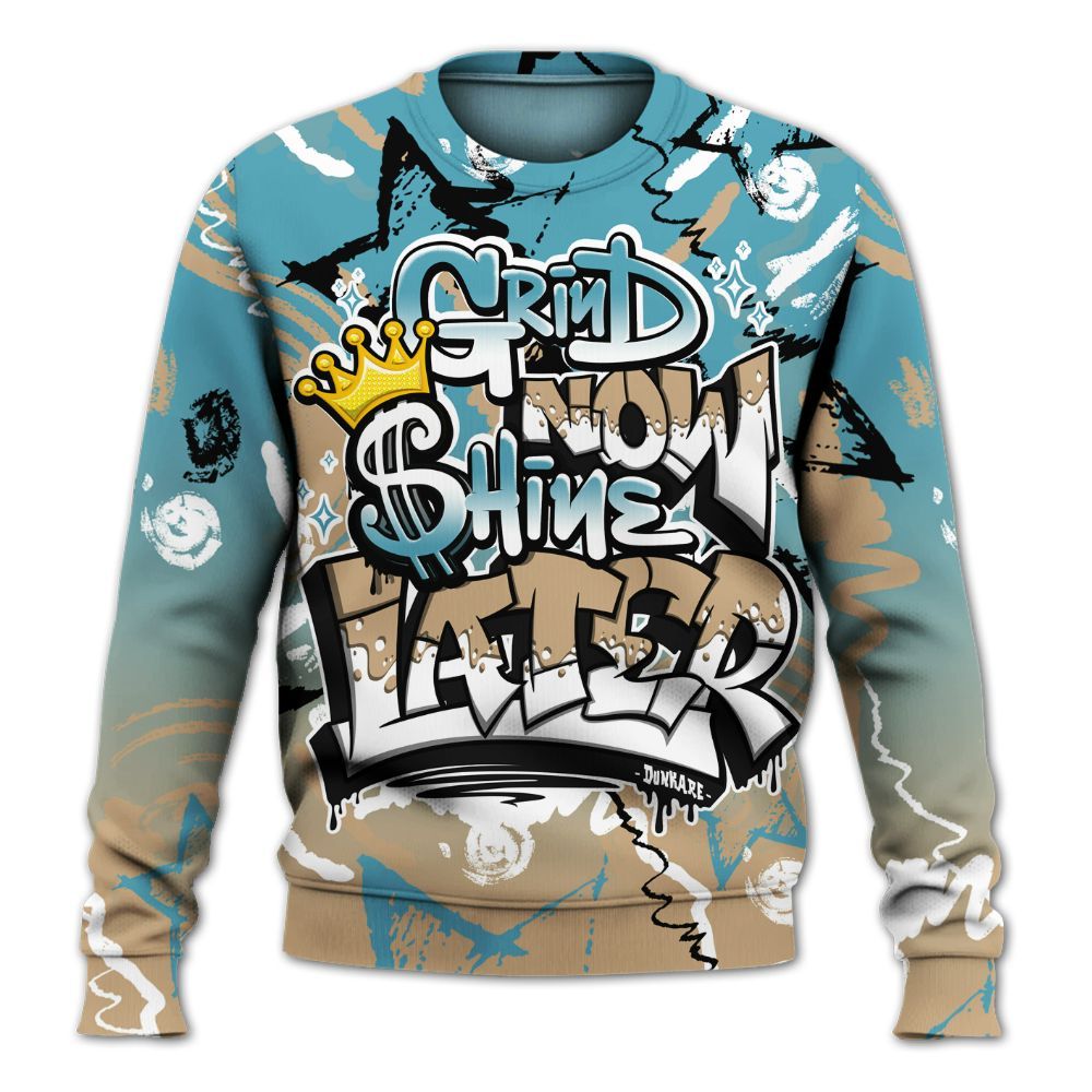 Sweatshirt To Match H-Town 11s - Grind Shine Later Drip All Over Print