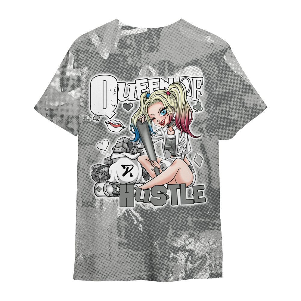 Shirt To Match Retro Wet Cement 4s - Hustles Quiinn Heart Grunge All Over Print