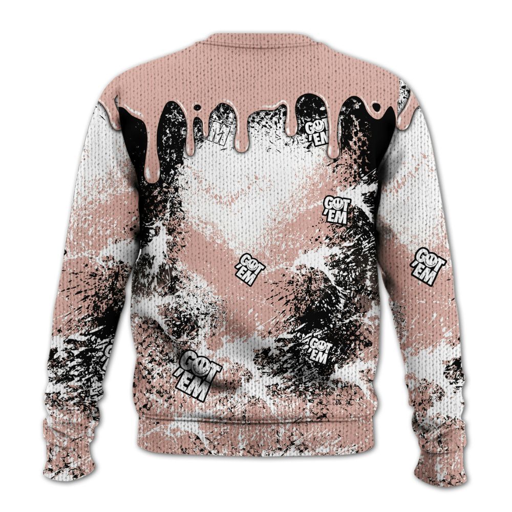Knitted Sweater To Match Dunk Low Pink Velvet - Dripping 23 Drip