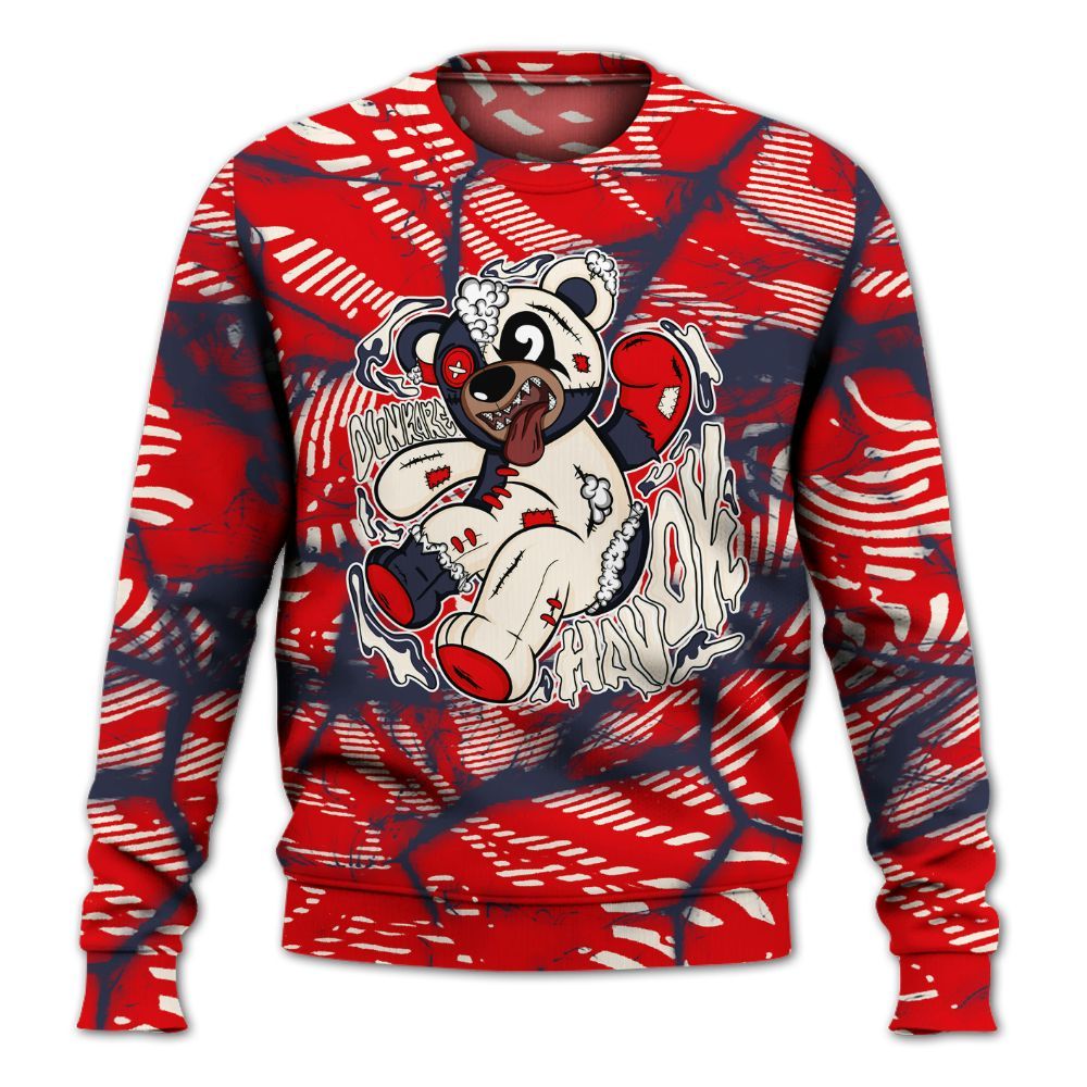 Dunkare Low OG Howard University 1s Shirt - Havok Bear All Over Print Unisex Sweatshirt