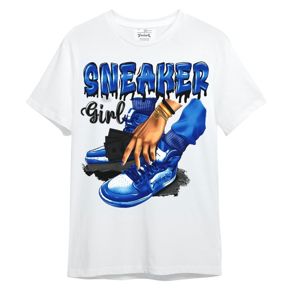 Shirt To Match Racer Blue 5s - SNEAKER Girl Money Drip Unisex Shirt