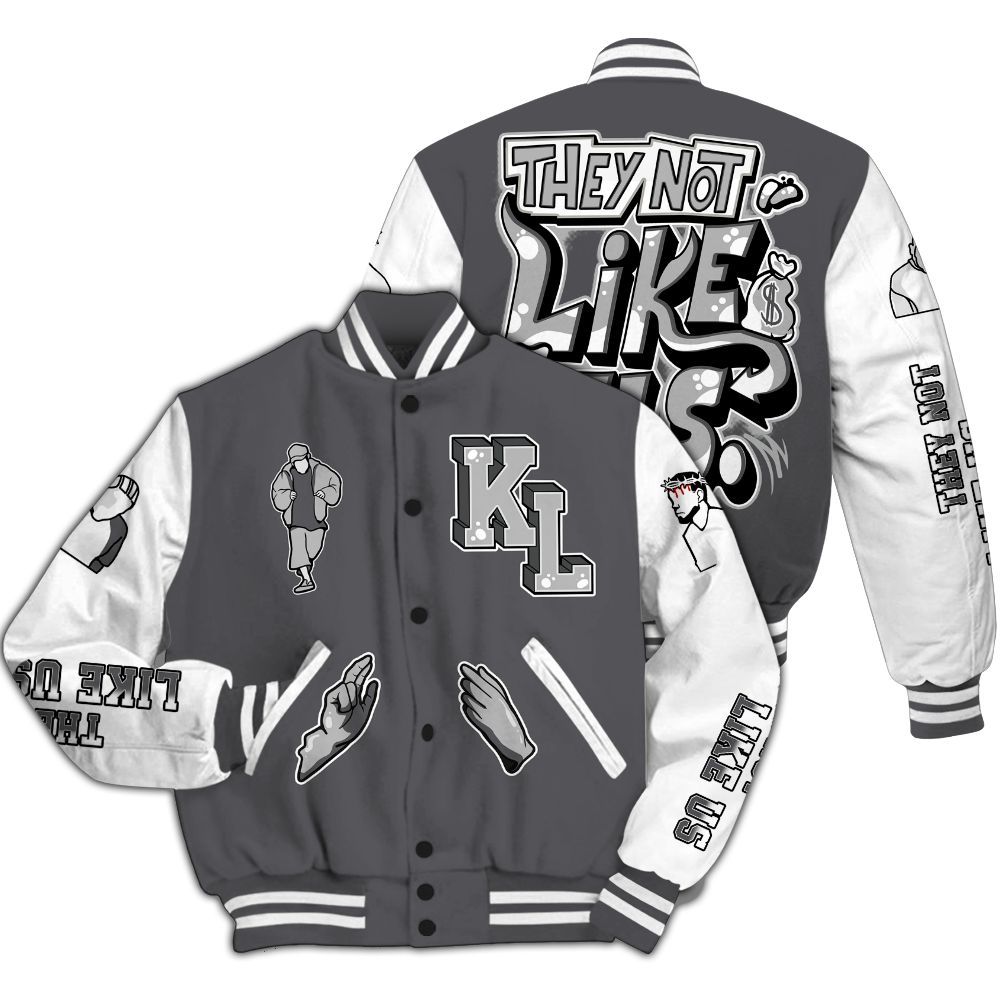 Varsity Jacket To Match White Thunder 4s - Dislike Us Graphic All Over Print