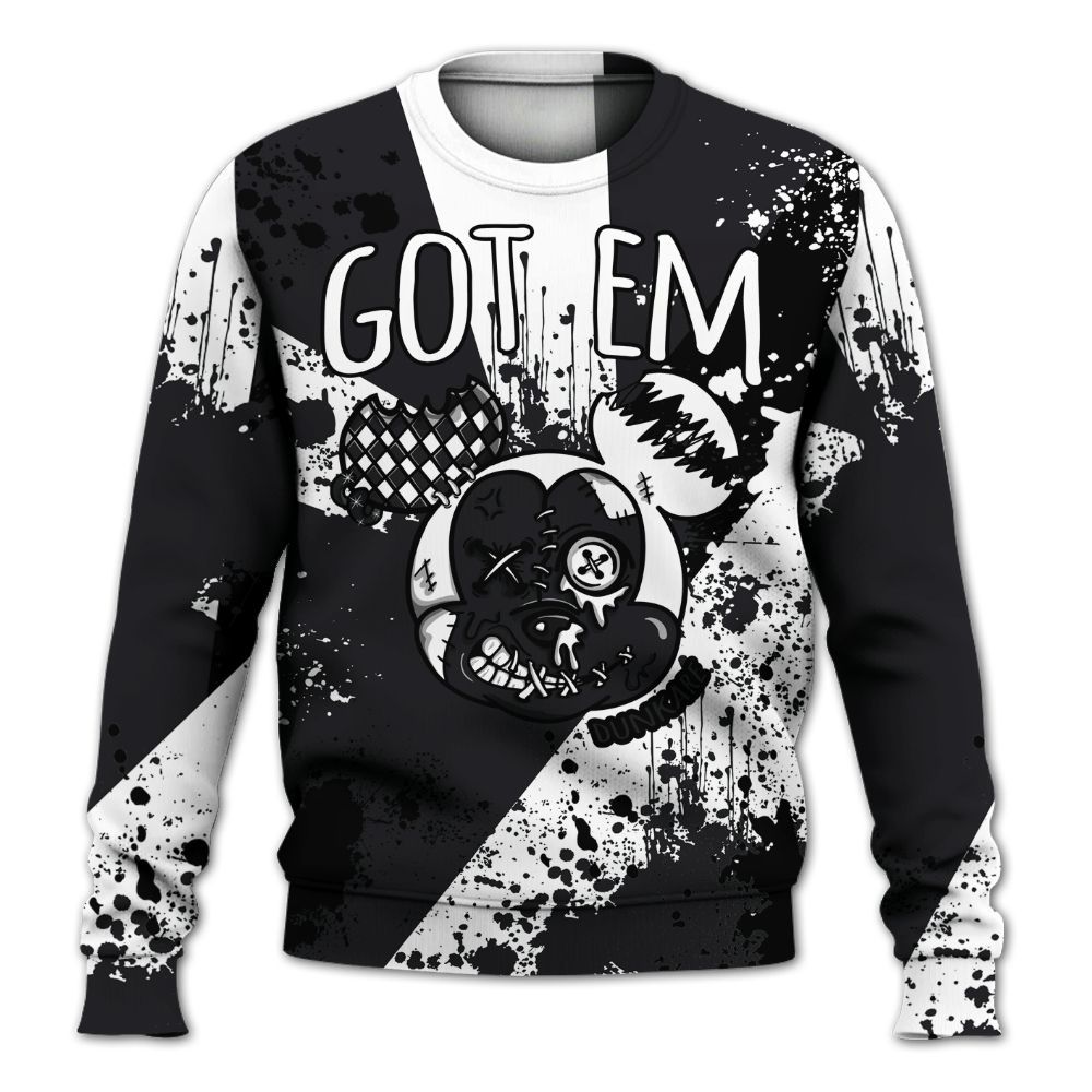 Sweatshirt To Match White Thunder 4s - Got Em Drip All Over Print