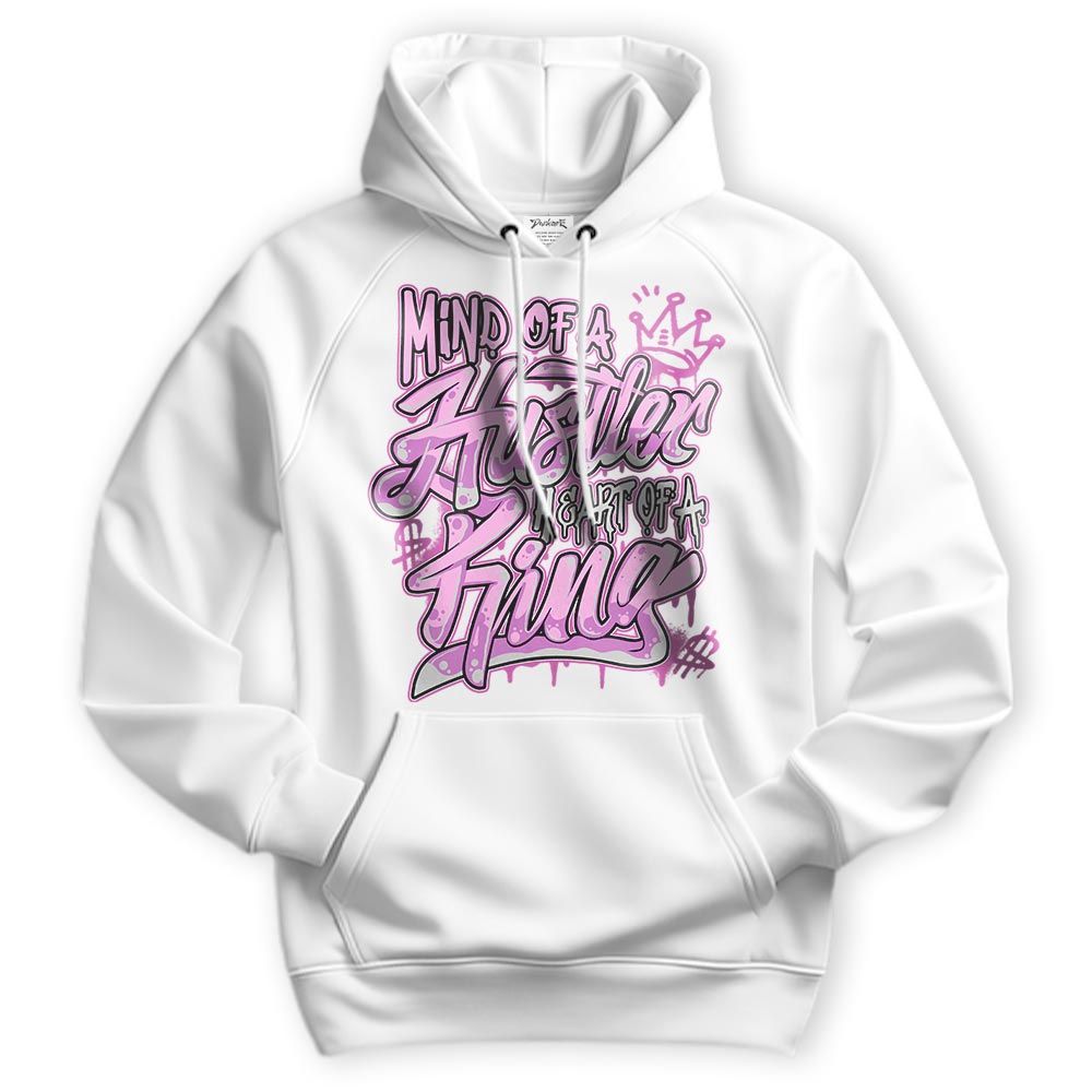 Sweatshirt To Match Hyper Violet 4s Hoodie - Mind Of Hustlers Heart King Graphic Hoodie Unisex