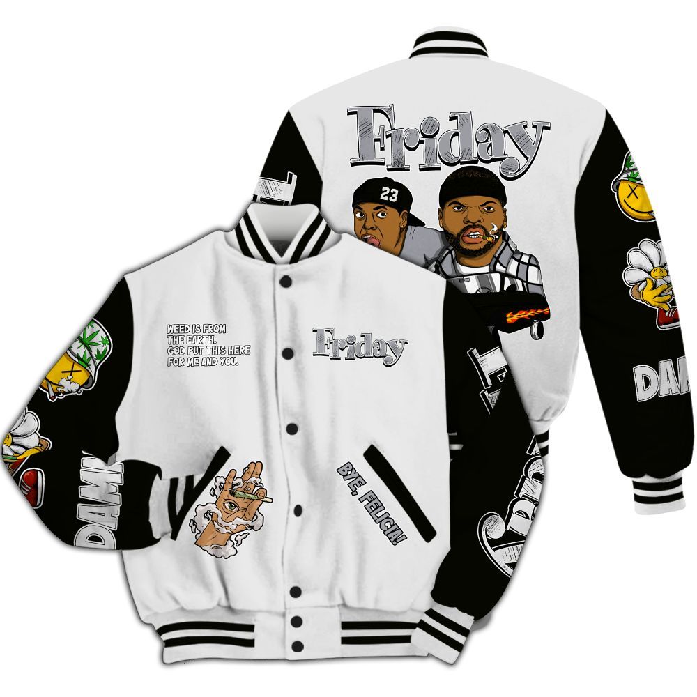 Varsity Jacket To Match Baroque Brown 12s - Friday Sneaker Stress Style All Over Print