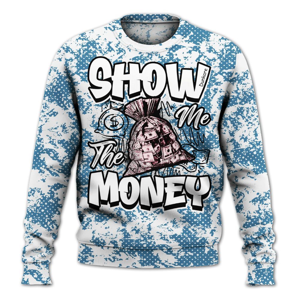 Sweatshirt To Match GS Messy Room 4s - Show Me The Money Retro All Over Print