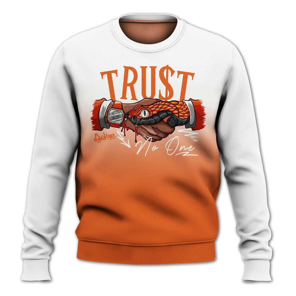 Sweatshirt To Match High OG Starfish 1s - Snake Trust No One Drip All Over Print