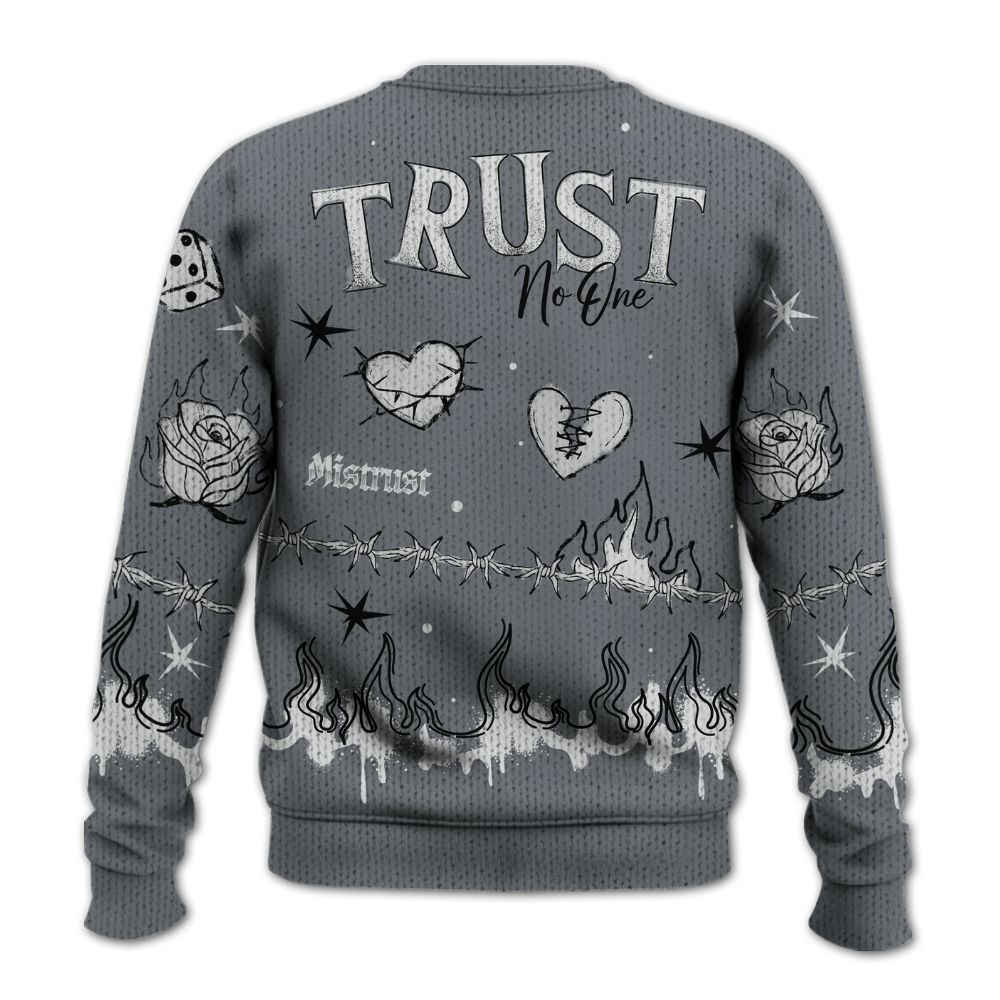 Knitted Sweater To Match Air Max DN Silver Bullet - Trust No One Snake-Bite Doodle Crayon