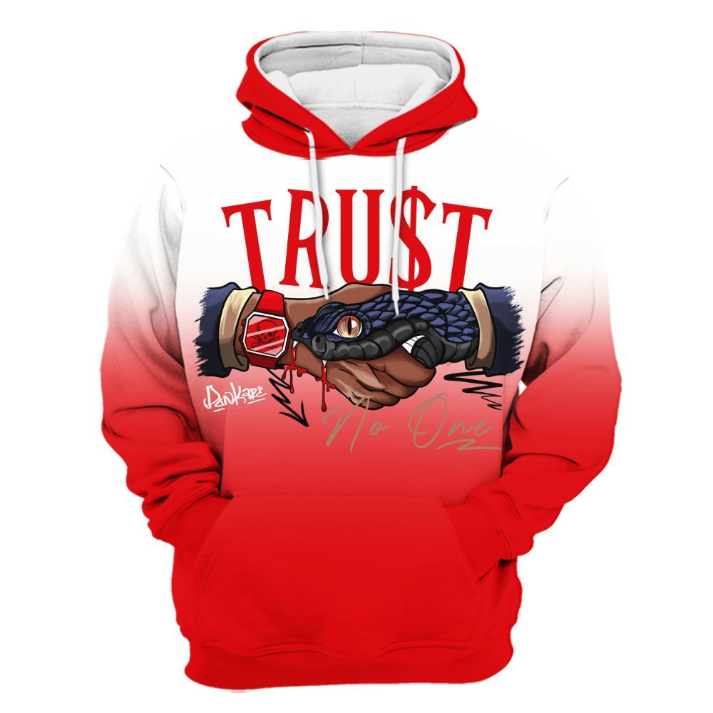 Hoodie To Match Low OG Howard Bison 1s - Snake Trust No One Drip All Over Print