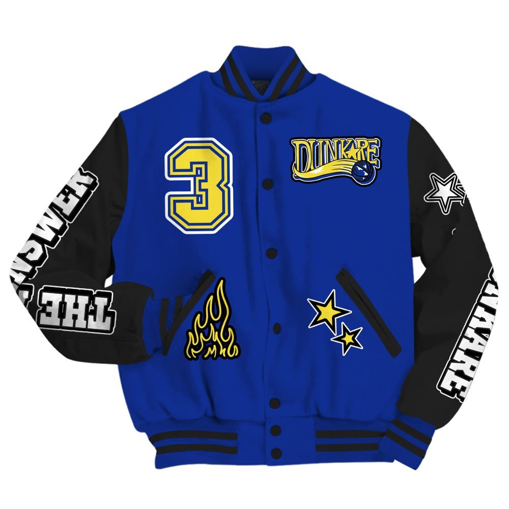 Varsity Jacket To Match Laney 14s - Allen Answer Skeleton All Over Print