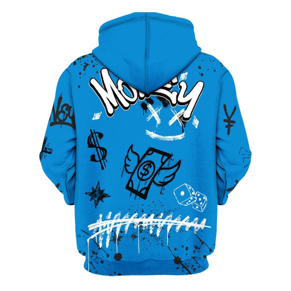 Hoodie To Match High OG FragmentxULA White Black 1s - Everybody Paid In Full Crayon All Over Print