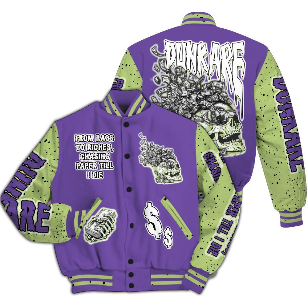 Varsity Jacket To Match Canyon Purple 4s - From Rags To Riches All Over Print
