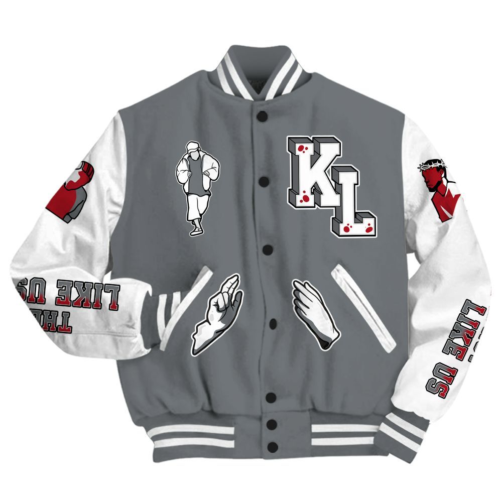 Varsity Jacket To Match Retro Fire Red 9s - Dislike Us Graphic All Over Print