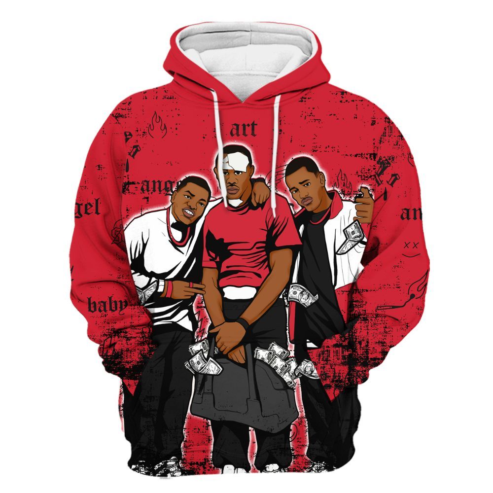 Hoodie To Match Flight Club 4s - Paid In Full Money All Over Print