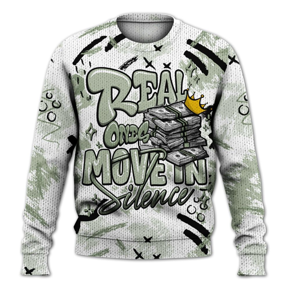 Knitted Sweater To Match Seafoam Sail 4s - Real Ones Move In Streetwear