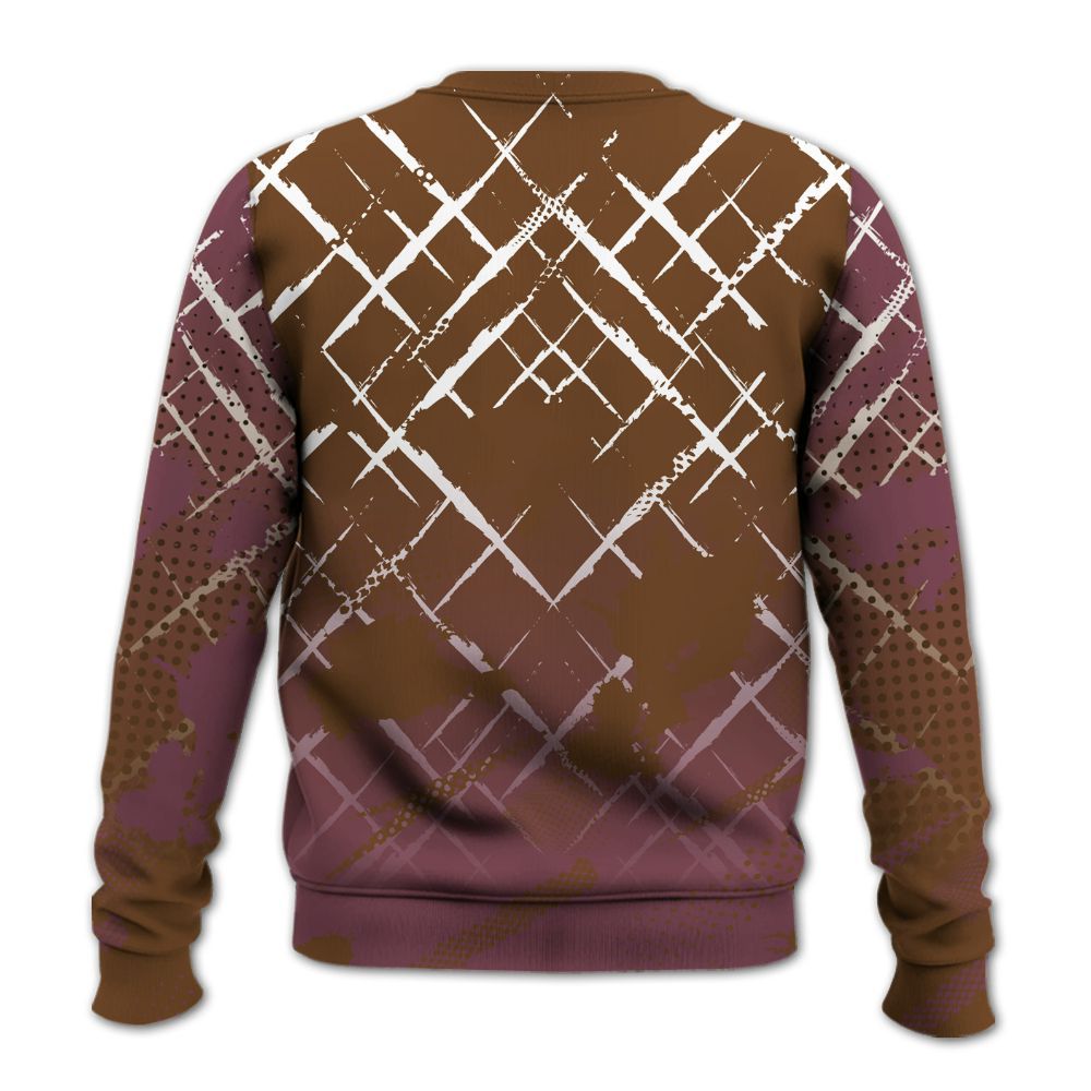 Sweatshirt To Match Archaeo Brown 3s - Halftone Stand Business Dripping All Over Print