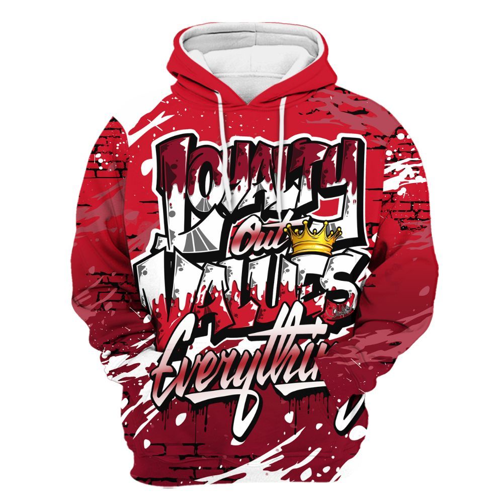 Hoodie To Match Air DT Max 96 Love Letter - Values Of Loyalty All Over Print