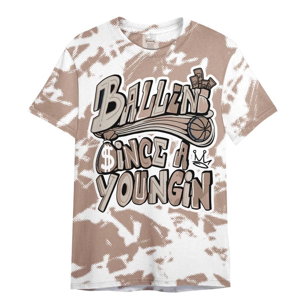 Shirt To Match OG Latte 1s - Ballin' Since A Youngin Abstract Shirt Unisex