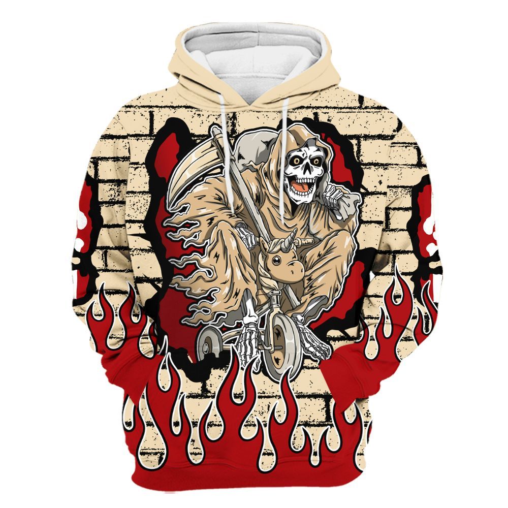 Hoodie To Match Dunk Low Strawberry Waffle - Self Make Skeleton Crashed All Over Print
