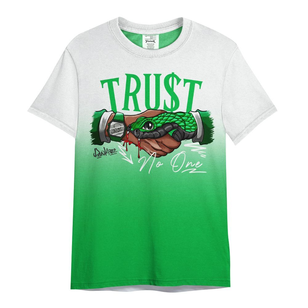Shirt To Match Lucky Green 5s - Snake Trust No One Drip All Over Print