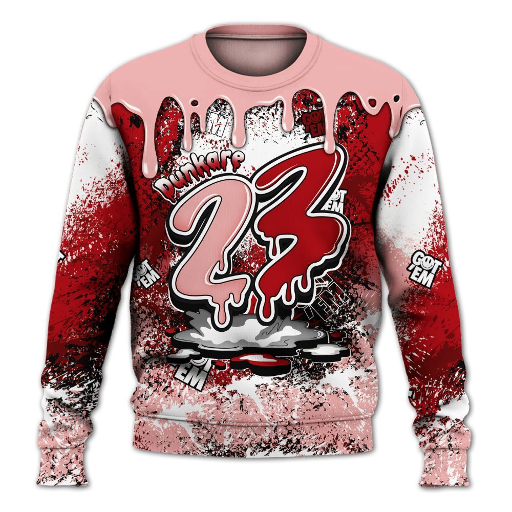 Sweatshirt To Match Low Valentines Day 1s - Dripping 23 Drip All Over Print