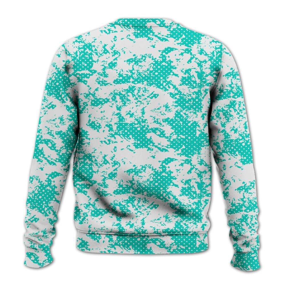 Sweatshirt To Match Dunk Low Clear Jade - Show Me The Money Retro All Over Print