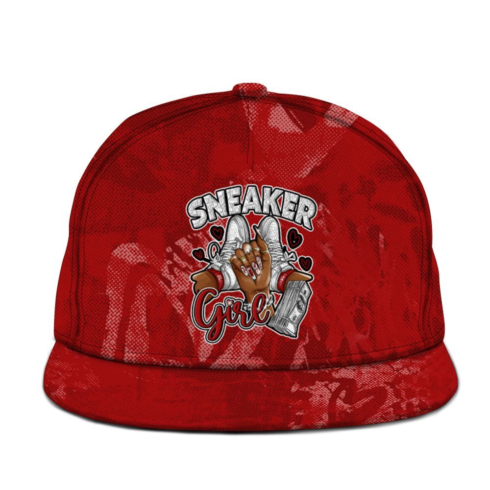 Snapback To Match Red Taxi 12s - Sneakerz Girlz Heart Grunge Graphic
