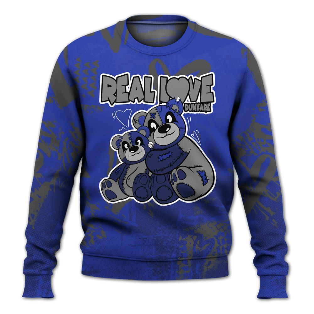 Sweatshirt To Match Air Max Plus Black Racer Blue - Sincere Fondness Bear All Over Print