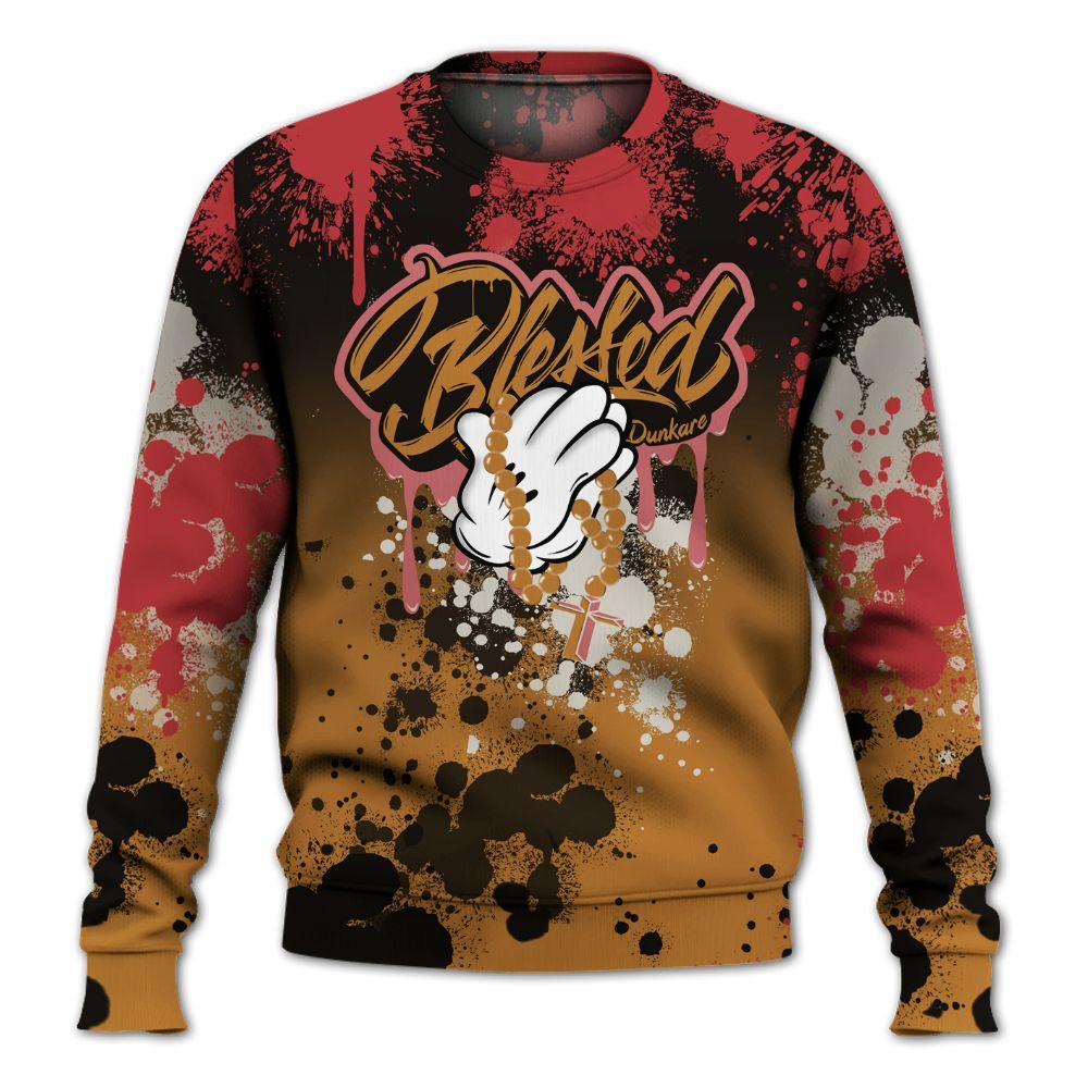 Sweatshirt To Match Air Max Plus Sunset Swarovski - God Blessed Ink Drip All Over Print