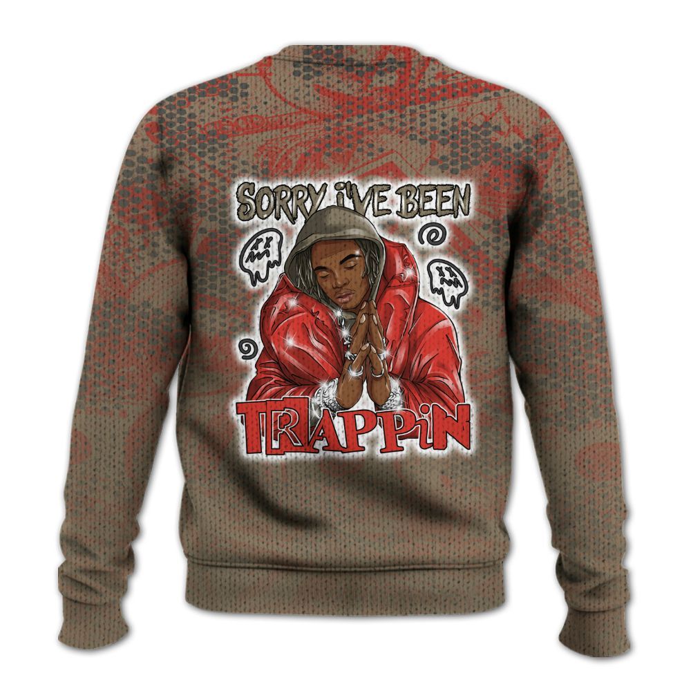 Knitted Sweater To Match Olive 9s - Trappin' Banknote