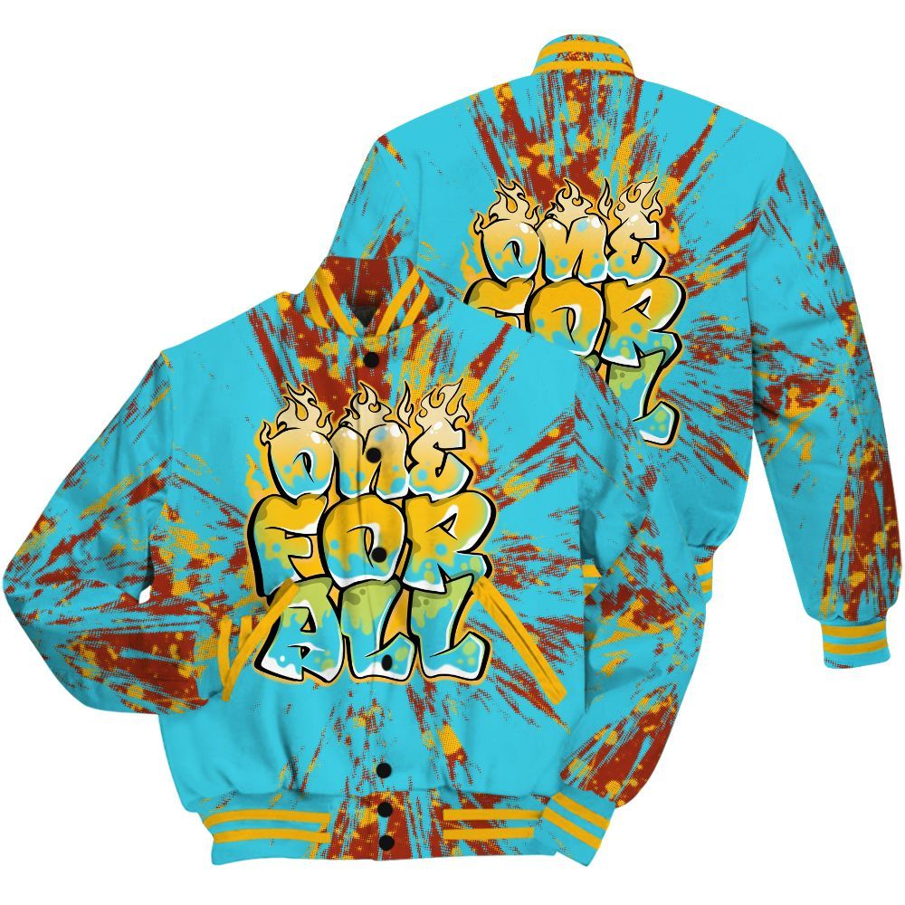 Varsity Jacket To Match SB Dunk Di'Orr Greenwood Shirt - Ones For All Graphic Luxury All Over Print