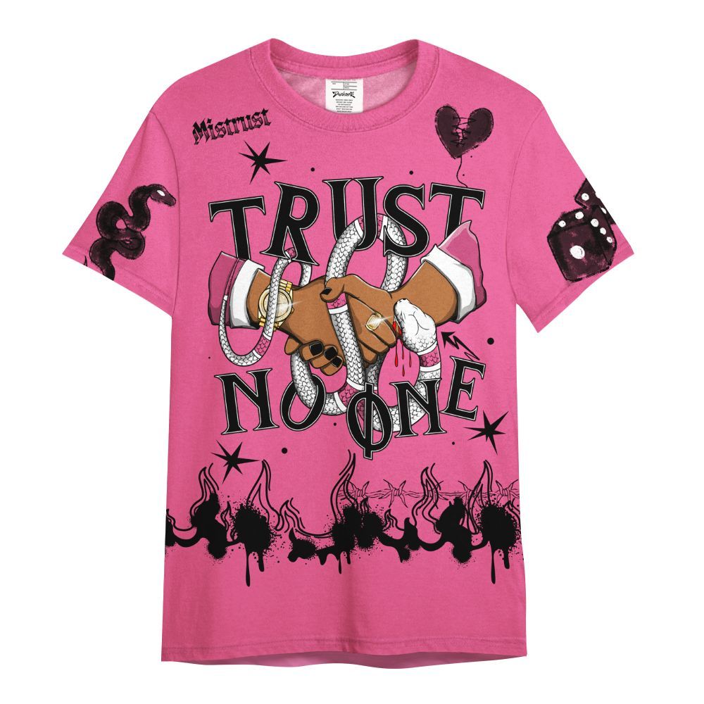 Shirt To Match Air Max SNDR Hyper Pink - Trust No One Snake-Bite Doodle Crayon All Over Print