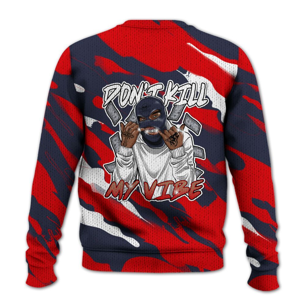 Knitted Sweater To Match Low OG Howard Bison 1s - Vibe.Unique Colored