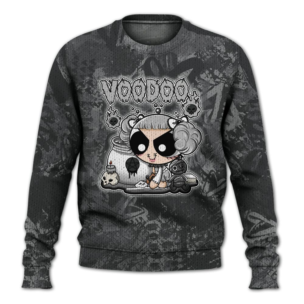Knitted Sweater To Match White Thunder 4s - Voodooz Heart Grunge