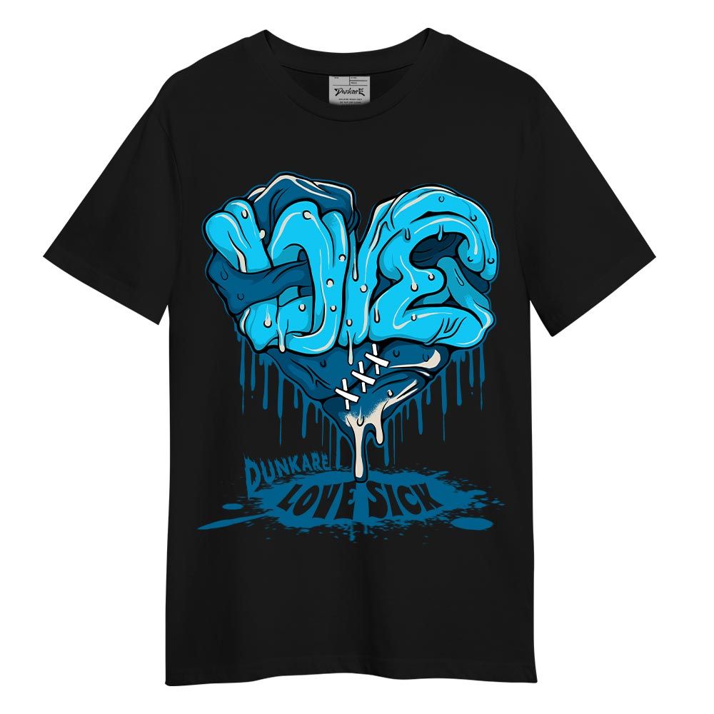 Shirt To Match T-shirt Love Sick, Powder Blue 9s T-shirt To Match Sneaker 2404 PAT