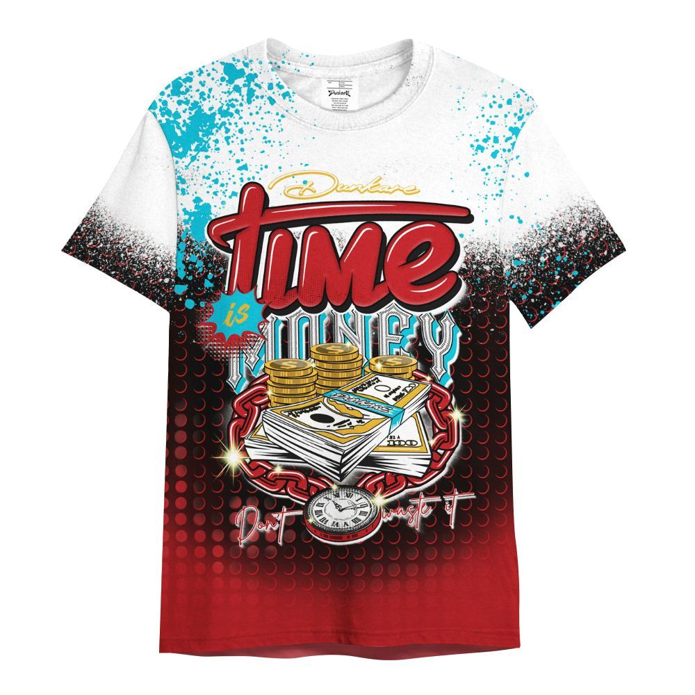 Shirt To Match Dunk Low Fruity Pebbles - Halftone Time Is Money All Over Print