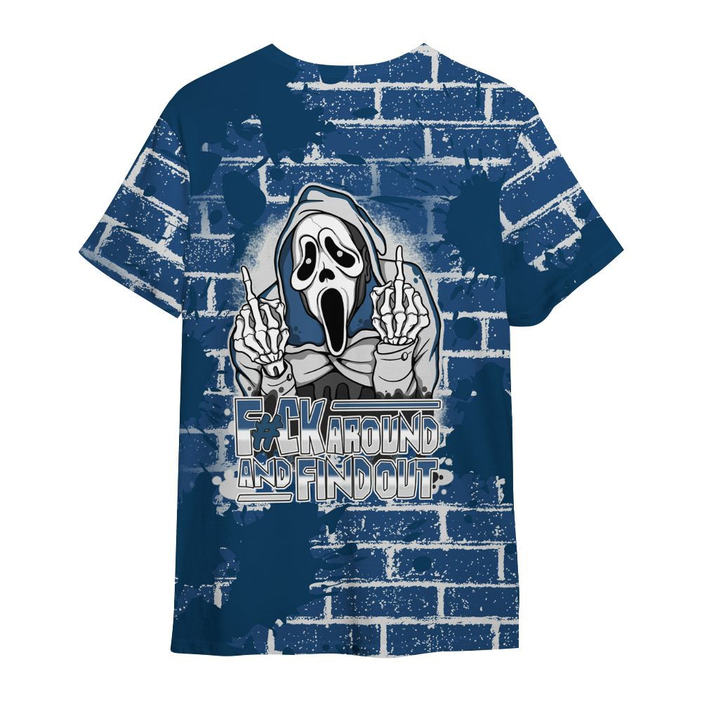 Shirt To Match High OG Midnight Navy 1s - F#CK And Find Out Graphic Halloween All Over Print