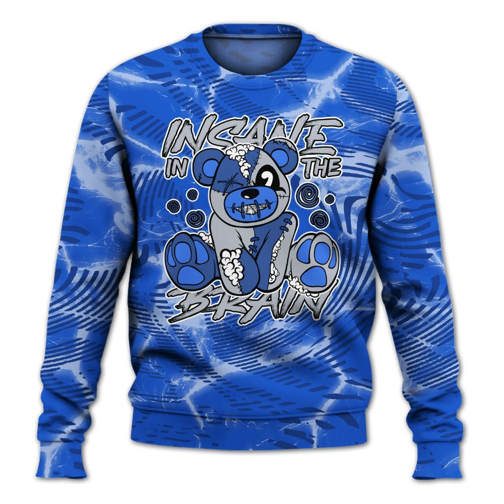 Sweatshirt To Match Air Foamposite One Royal - Insanes Bear Fume All Over Print