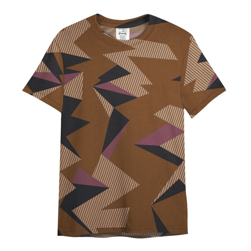 Shirt To Match Archaeo Brown 3s - Geometric Camouflage Pattern All Over Print