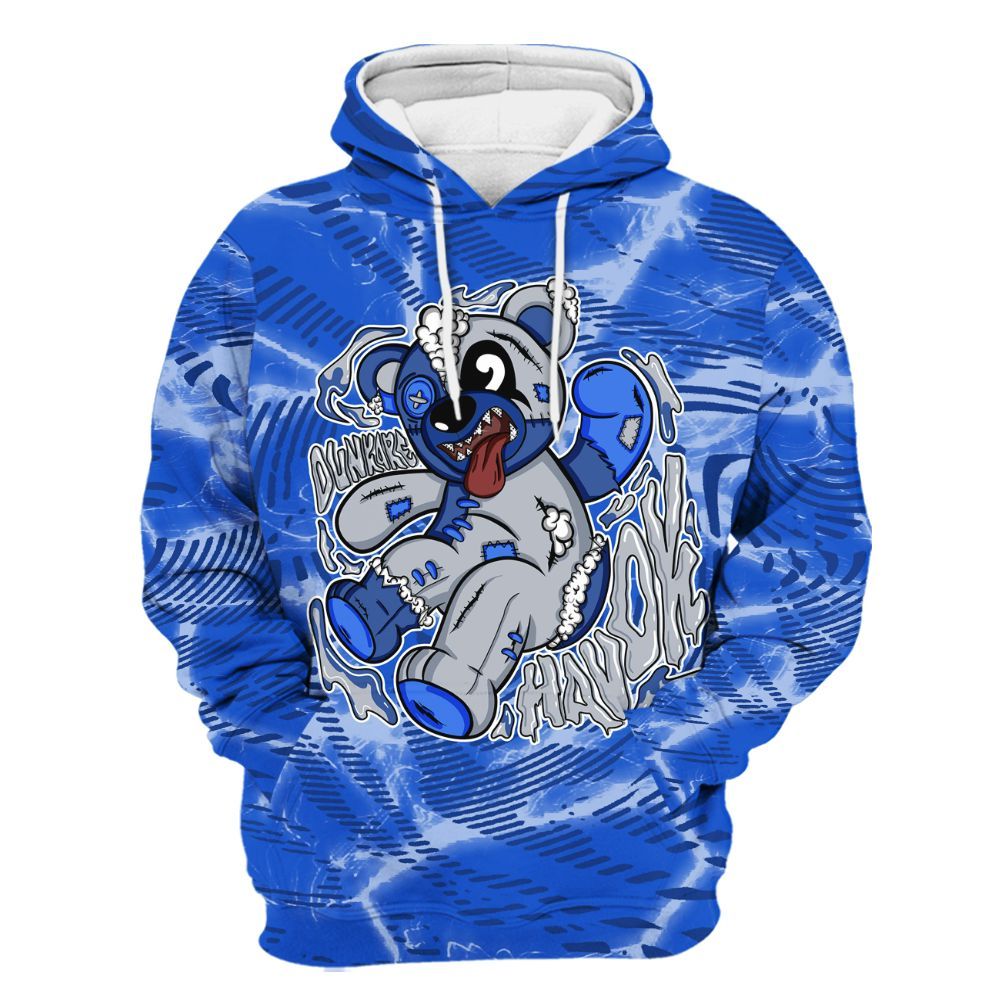 Hoodie To Match Air Foamposite One Royal - Havok Bear All Over Print