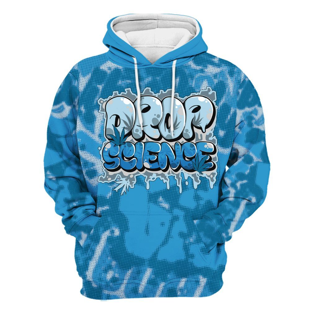 Hoodie To Match Powder Blue 9s - Drop Science Street All Over Print