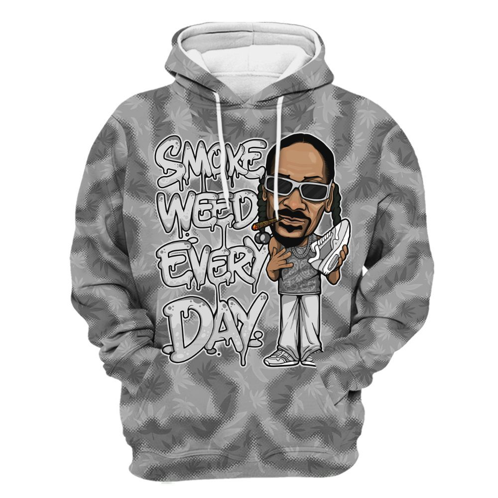 Hoodie To Match Black Wolf Grey 12s - Smoking Every Day Graphic Weeding Art All Over Print